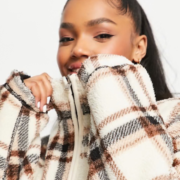 Como Blue Fuzzy Sweater Jacket 3X - Picture 4 of 5